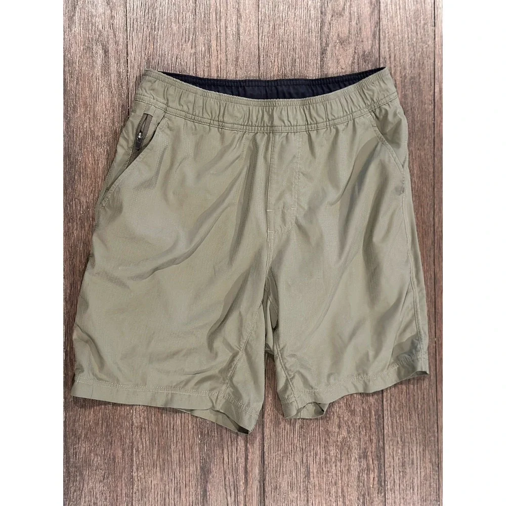 Prana Shorts Men's Stretch Performance Lined Activewear‎ Green Sz S